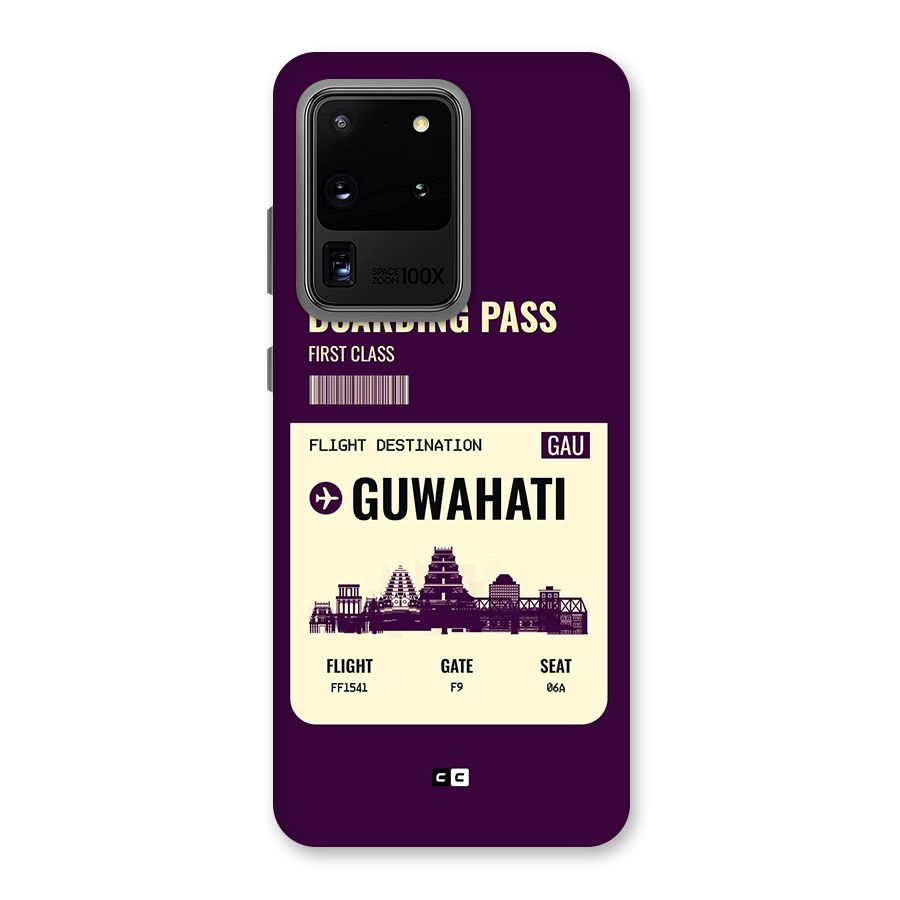 Guwahati Boarding Pass Back Case for Galaxy S20 Ultra