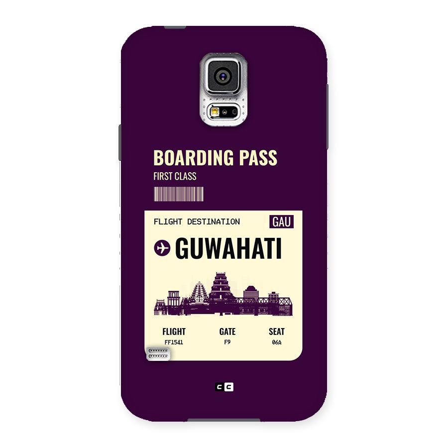 Guwahati Boarding Pass Back Case for Galaxy S5
