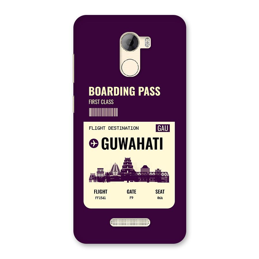Guwahati Boarding Pass Back Case for Gionee A1 LIte