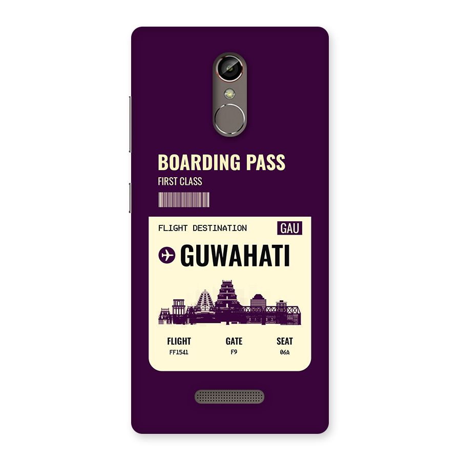 Guwahati Boarding Pass Back Case for Gionee S6s