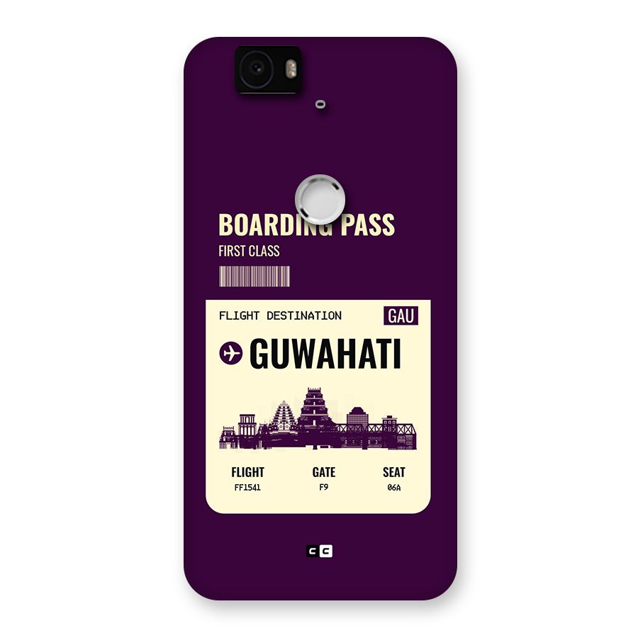 Guwahati Boarding Pass Back Case for Google Nexus 6P