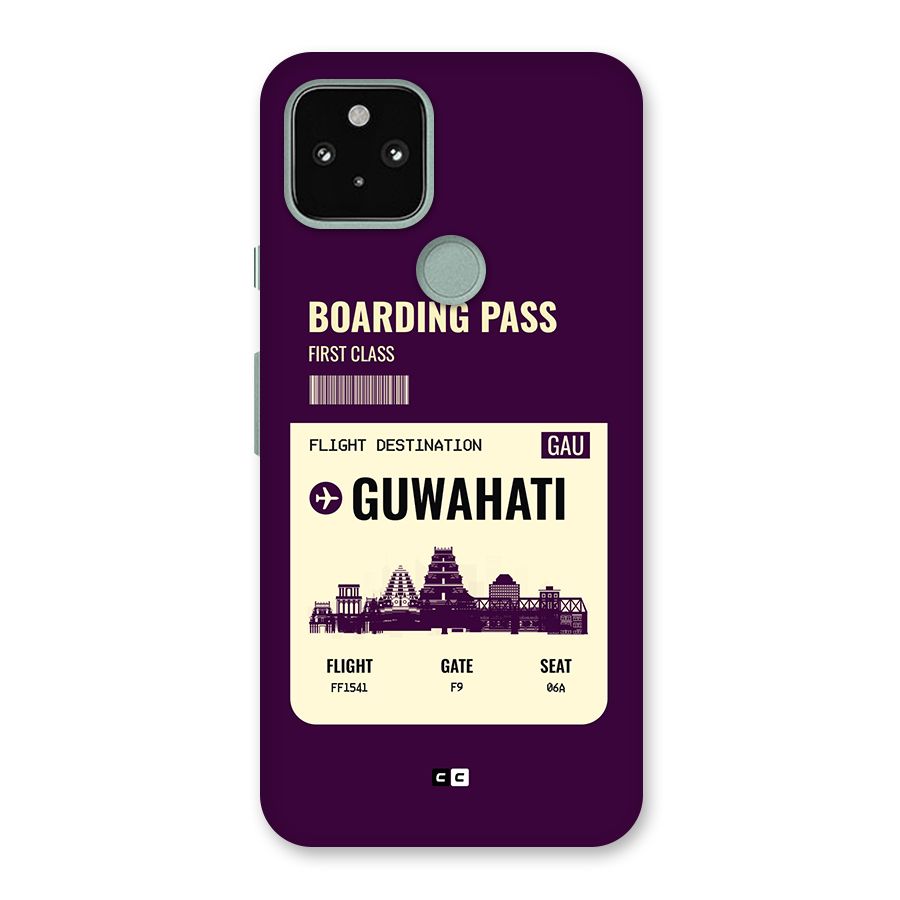 Guwahati Boarding Pass Back Case for Google Pixel 5
