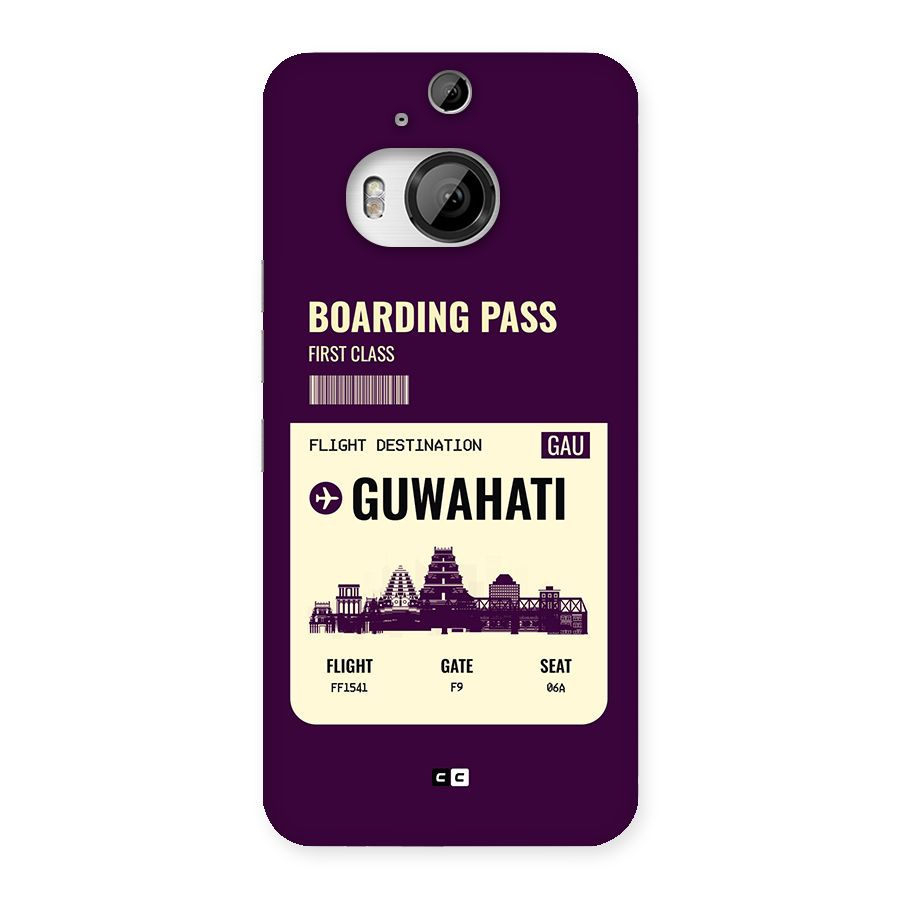 Guwahati Boarding Pass Back Case for HTC One M9 Plus