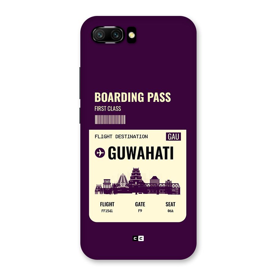Guwahati Boarding Pass Back Case for Honor 10