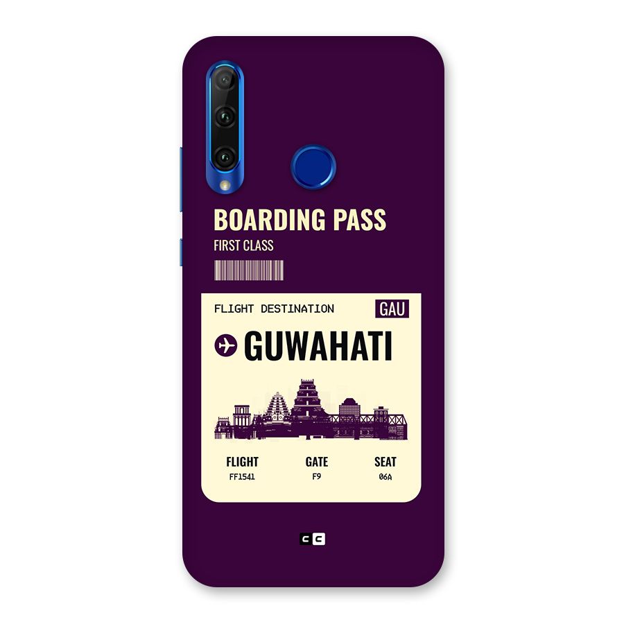 Guwahati Boarding Pass Back Case for Honor 20i