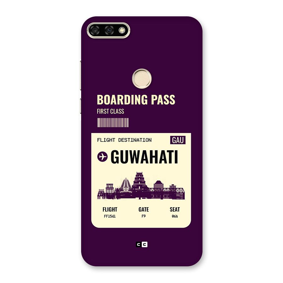 Guwahati Boarding Pass Back Case for Honor 7A