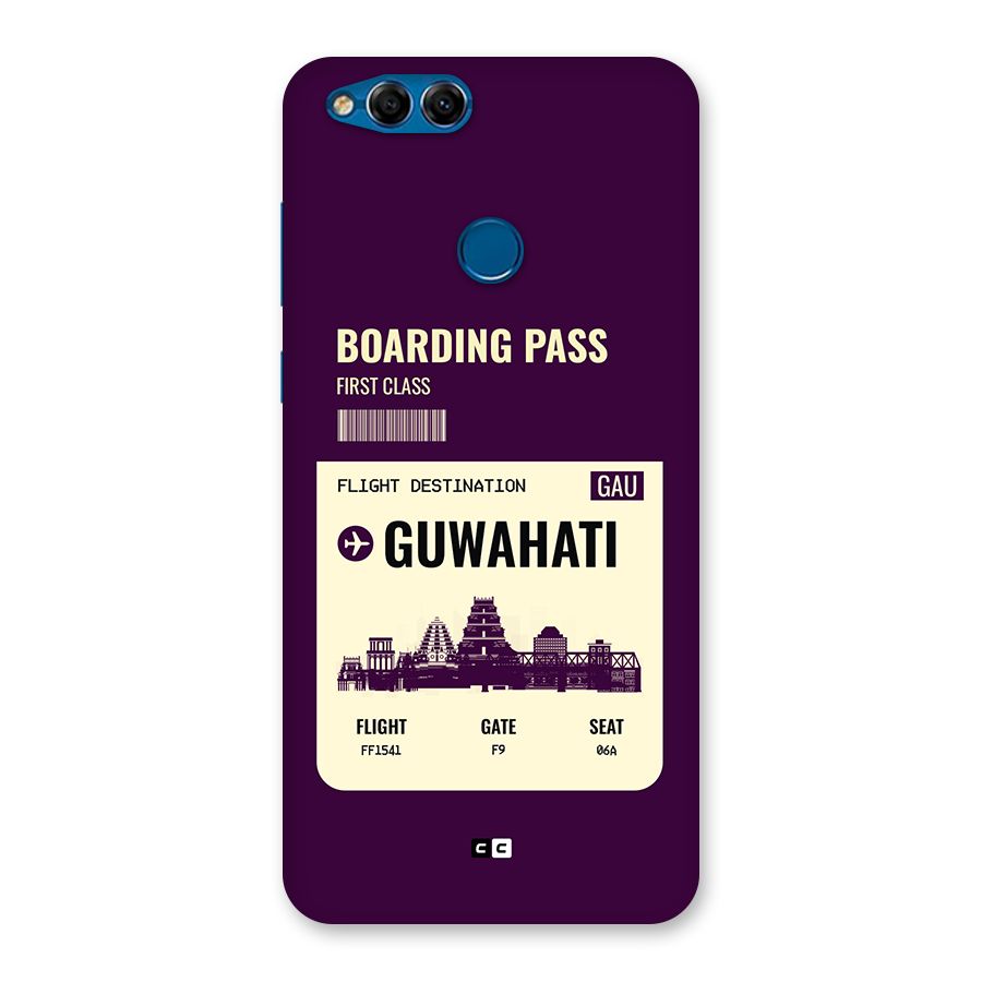 Guwahati Boarding Pass Back Case for Honor 7X