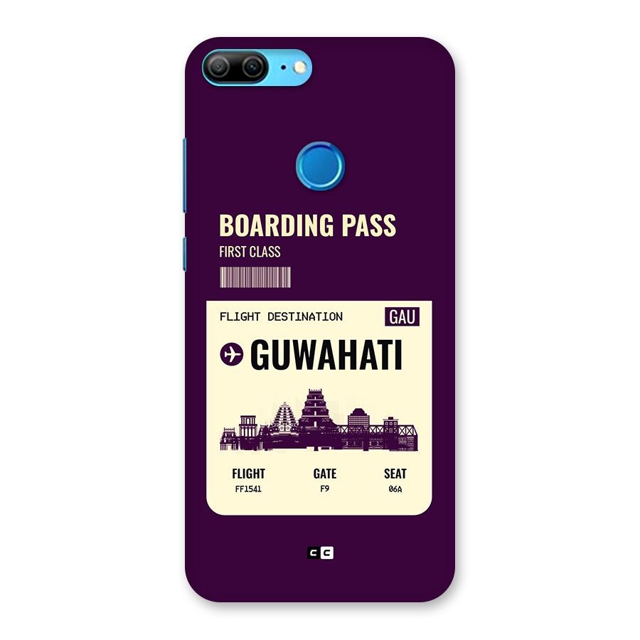 Guwahati Boarding Pass Back Case for Honor 9 Lite