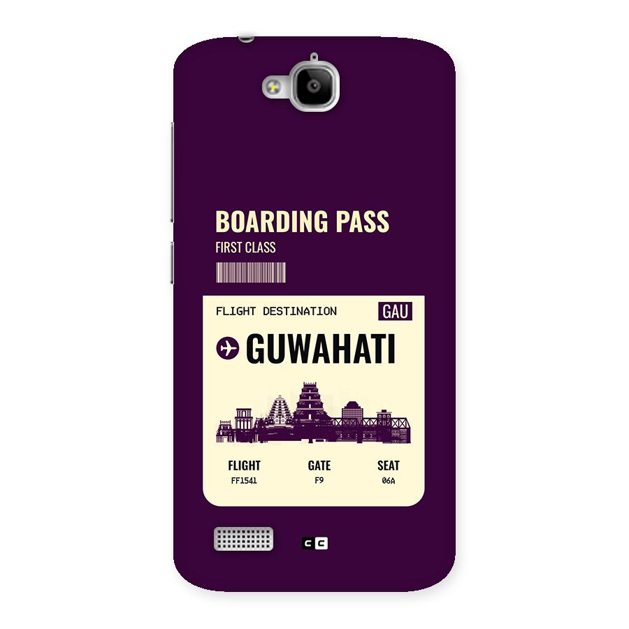 Guwahati Boarding Pass Back Case for Honor Holly