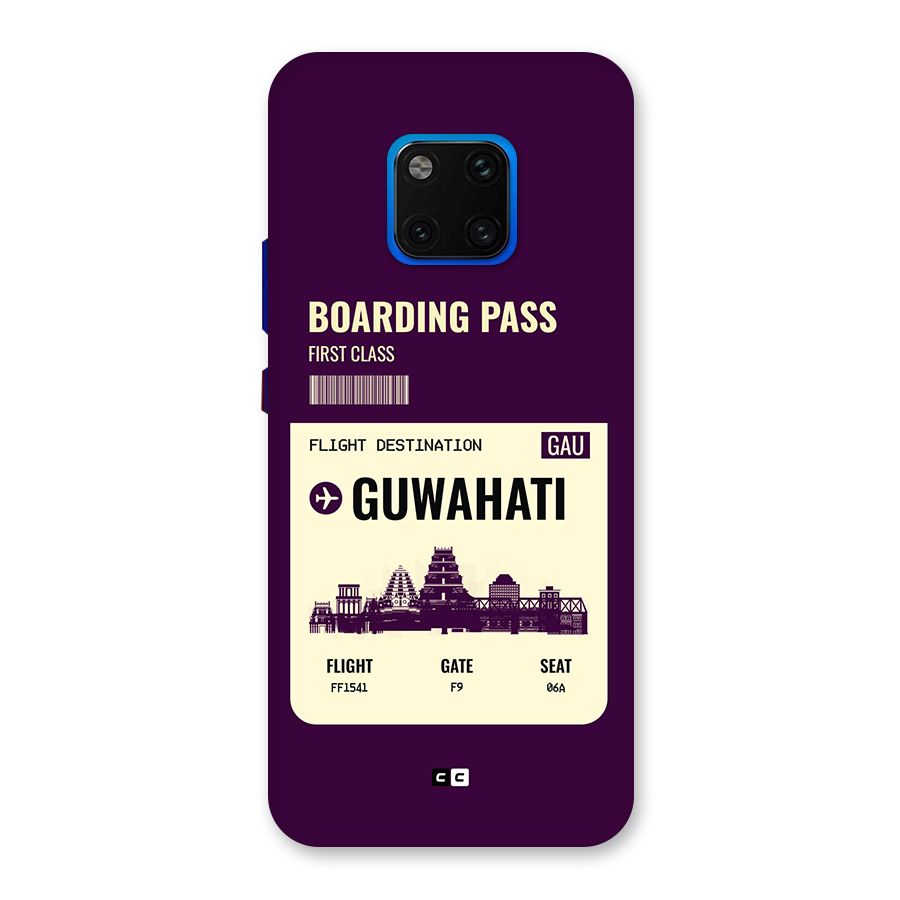 Guwahati Boarding Pass Back Case for Huawei Mate 20 Pro