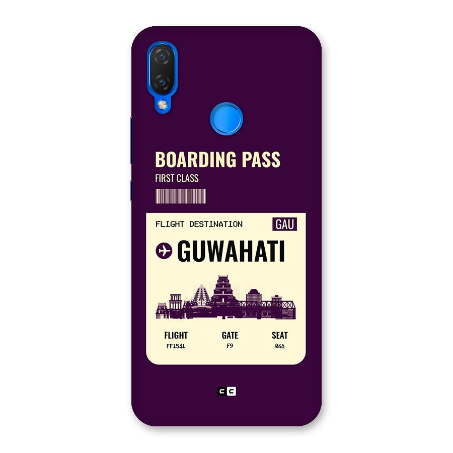 Guwahati Boarding Pass Back Case for Huawei P Smart Plus