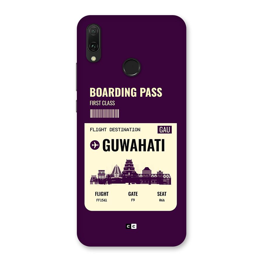 Guwahati Boarding Pass Back Case for Huawei Y9 (2019)