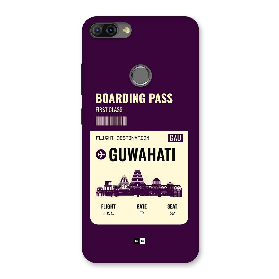 Guwahati Boarding Pass Back Case for Infinix Hot 6 Pro