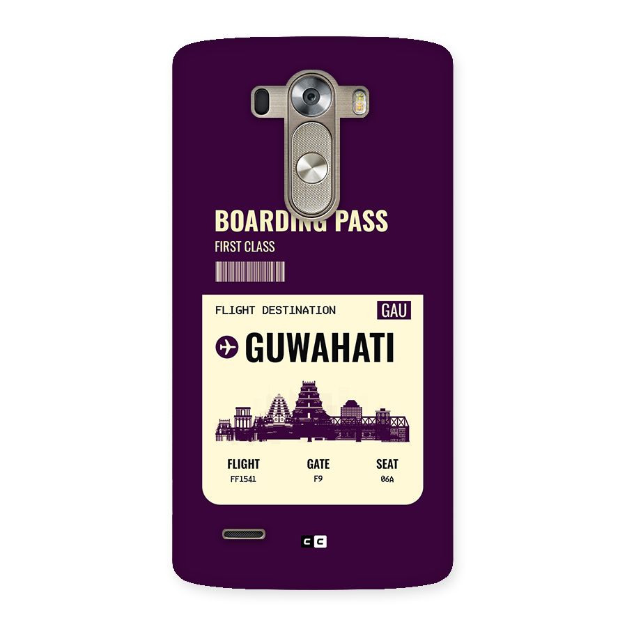 Guwahati Boarding Pass Back Case for LG G3