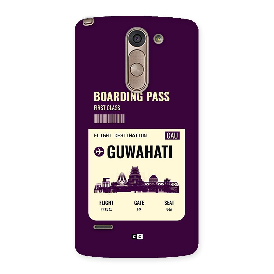 Guwahati Boarding Pass Back Case for LG G3 Stylus