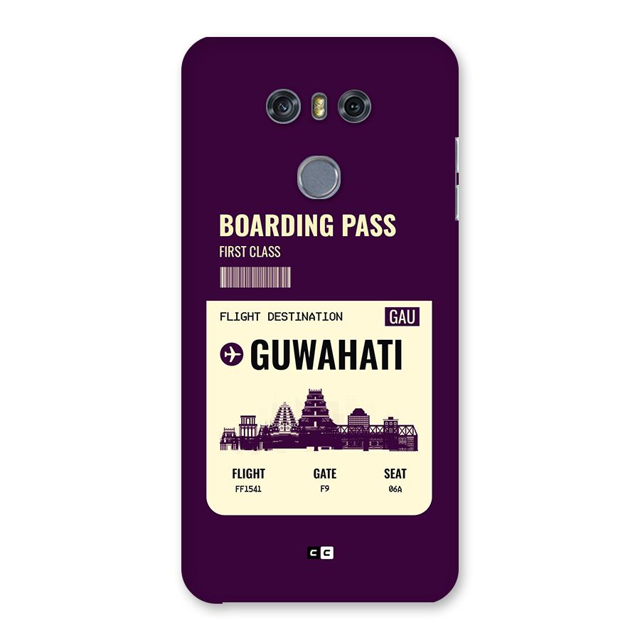 Guwahati Boarding Pass Back Case for LG G6