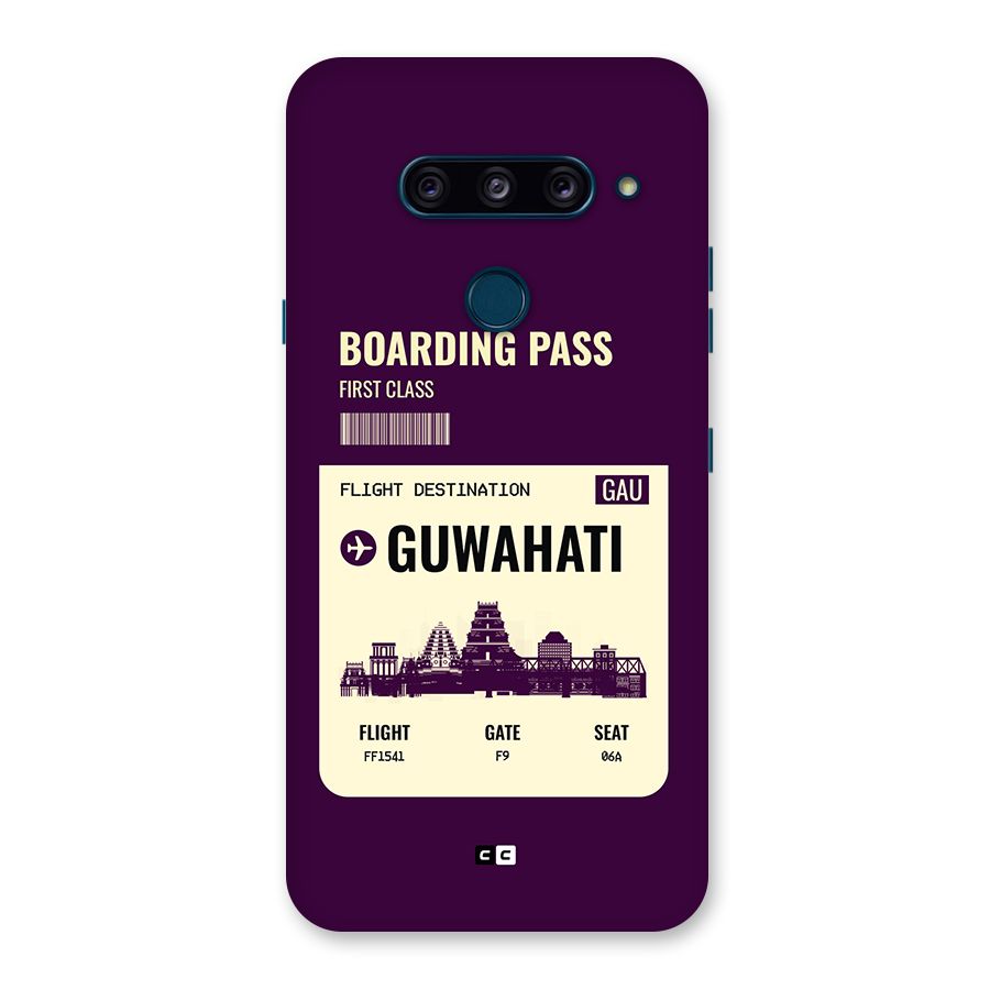 Guwahati Boarding Pass Back Case for LG  V40 ThinQ