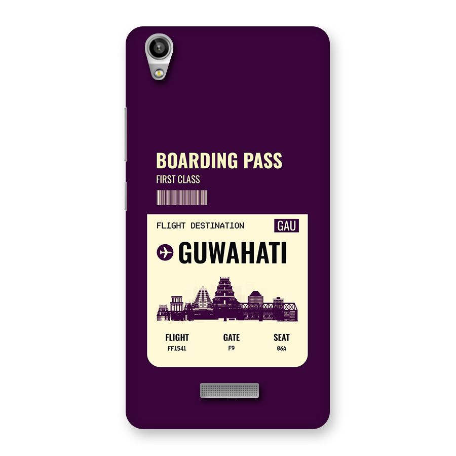 Guwahati Boarding Pass Back Case for Lava Pixel V1