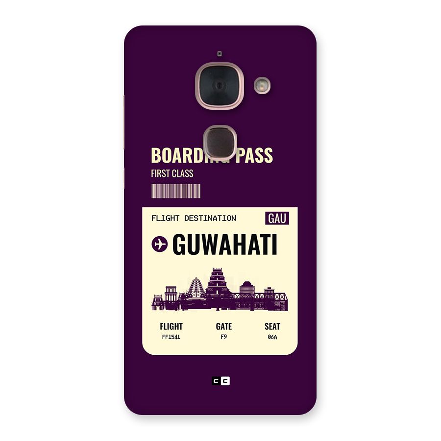Guwahati Boarding Pass Back Case for Le Max 2
