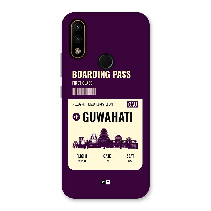 Guwahati Boarding Pass Back Case for Lenovo A6 Note
