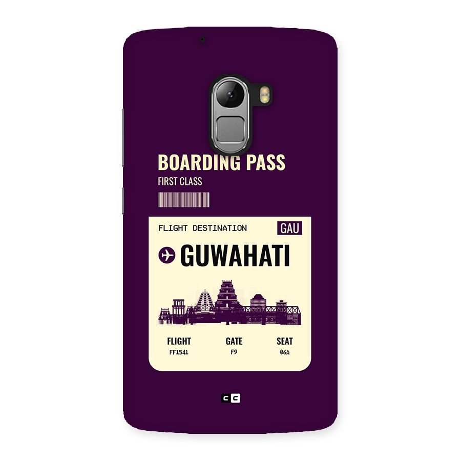 Guwahati Boarding Pass Back Case for Lenovo K4 Note