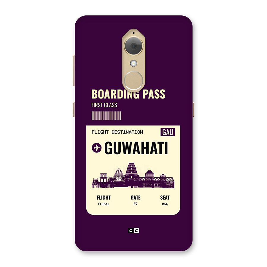 Guwahati Boarding Pass Back Case for Lenovo K8