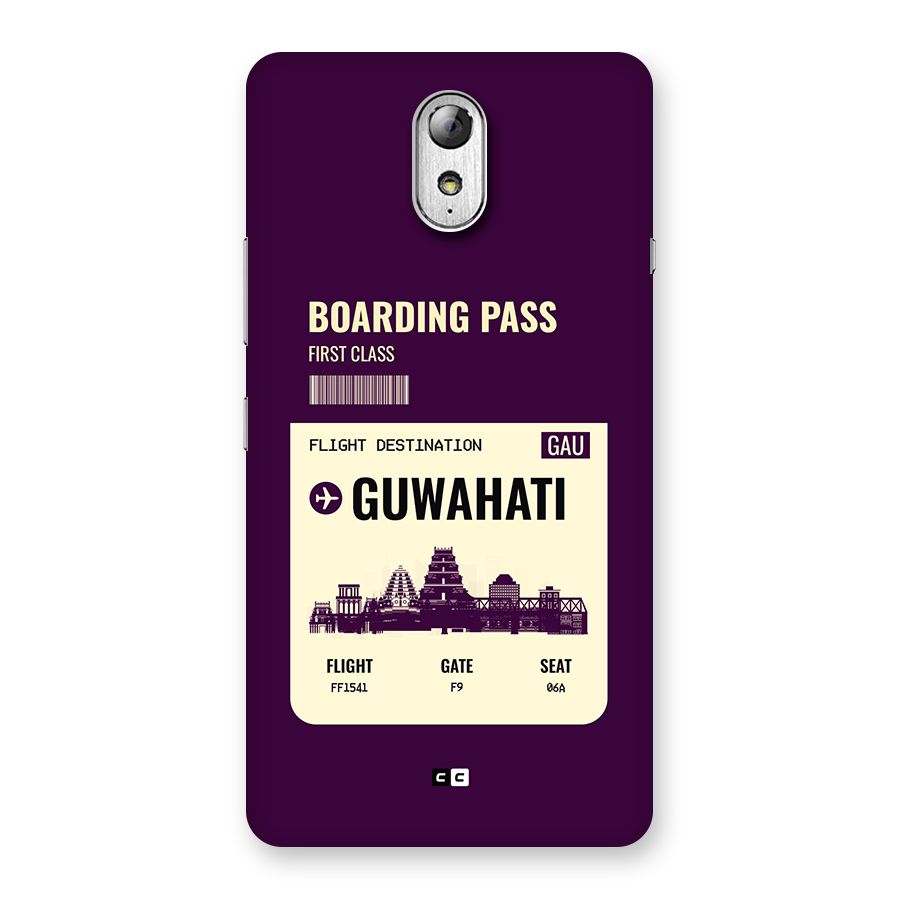 Guwahati Boarding Pass Back Case for Lenovo Vibe P1M