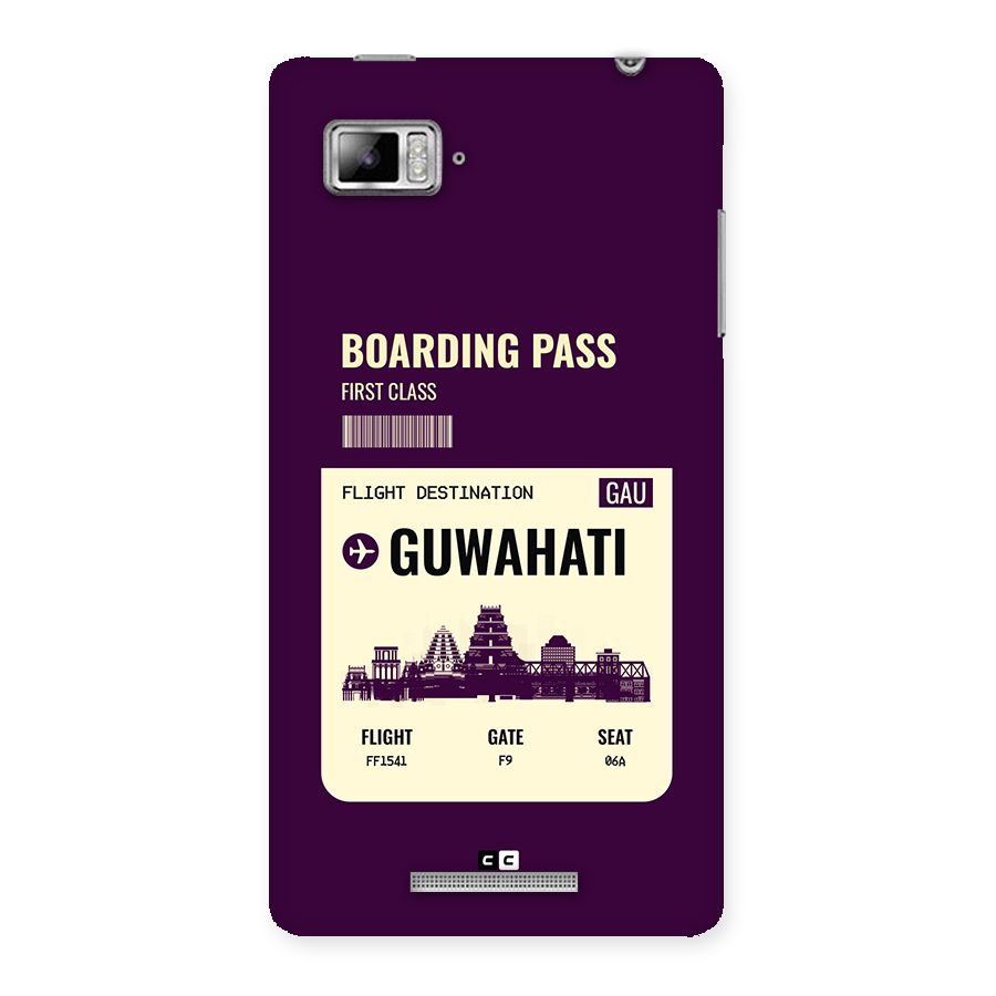 Guwahati Boarding Pass Back Case for Lenovo Vibe Z K910