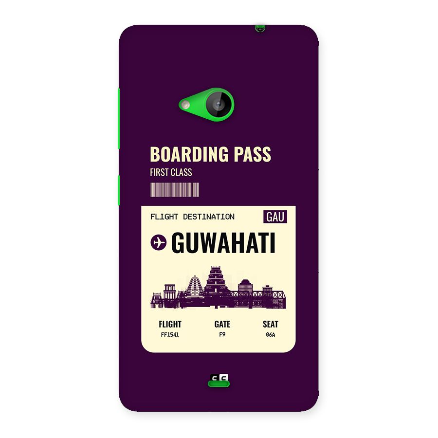 Guwahati Boarding Pass Back Case for Lumia 535