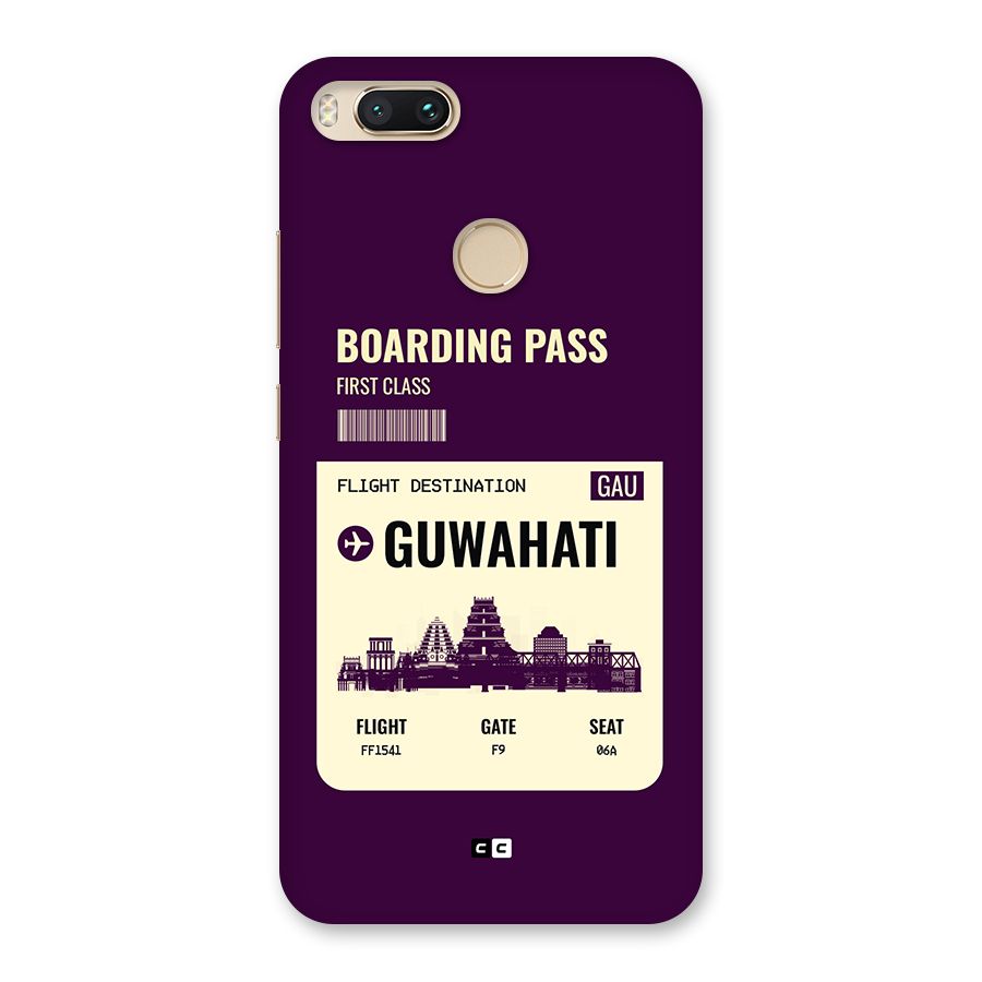 Guwahati Boarding Pass Back Case for Mi A1
