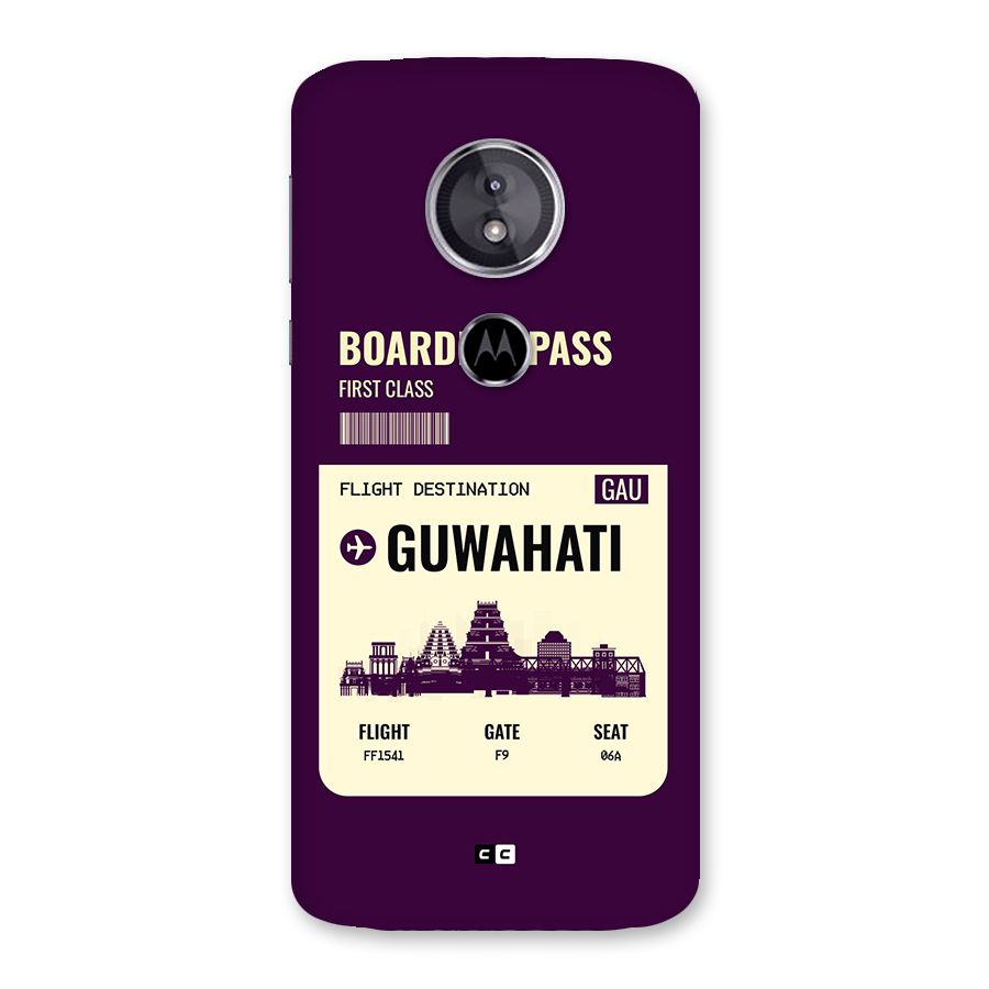 Guwahati Boarding Pass Back Case for Moto E5