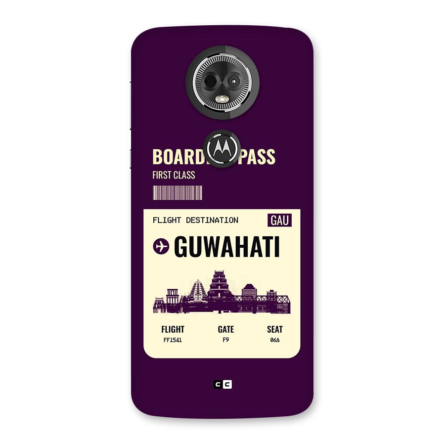 Guwahati Boarding Pass Back Case for Moto E5 Plus