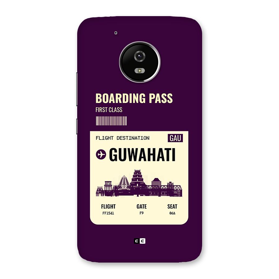 Guwahati Boarding Pass Back Case for Moto G5