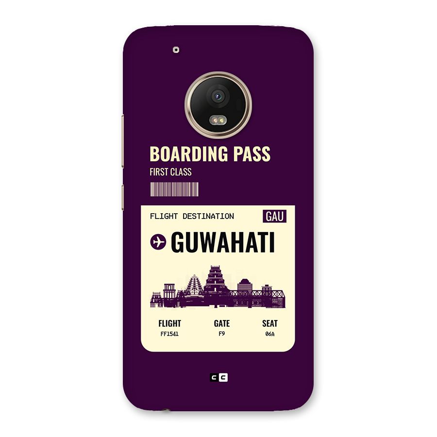 Guwahati Boarding Pass Back Case for Moto G5 Plus