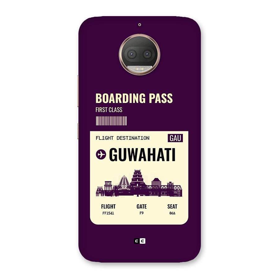 Guwahati Boarding Pass Back Case for Moto G5s Plus