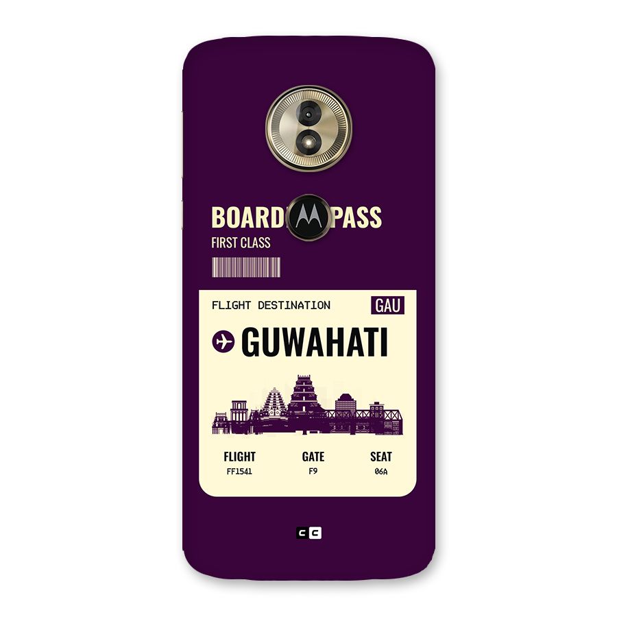 Guwahati Boarding Pass Back Case for Moto G6 Play