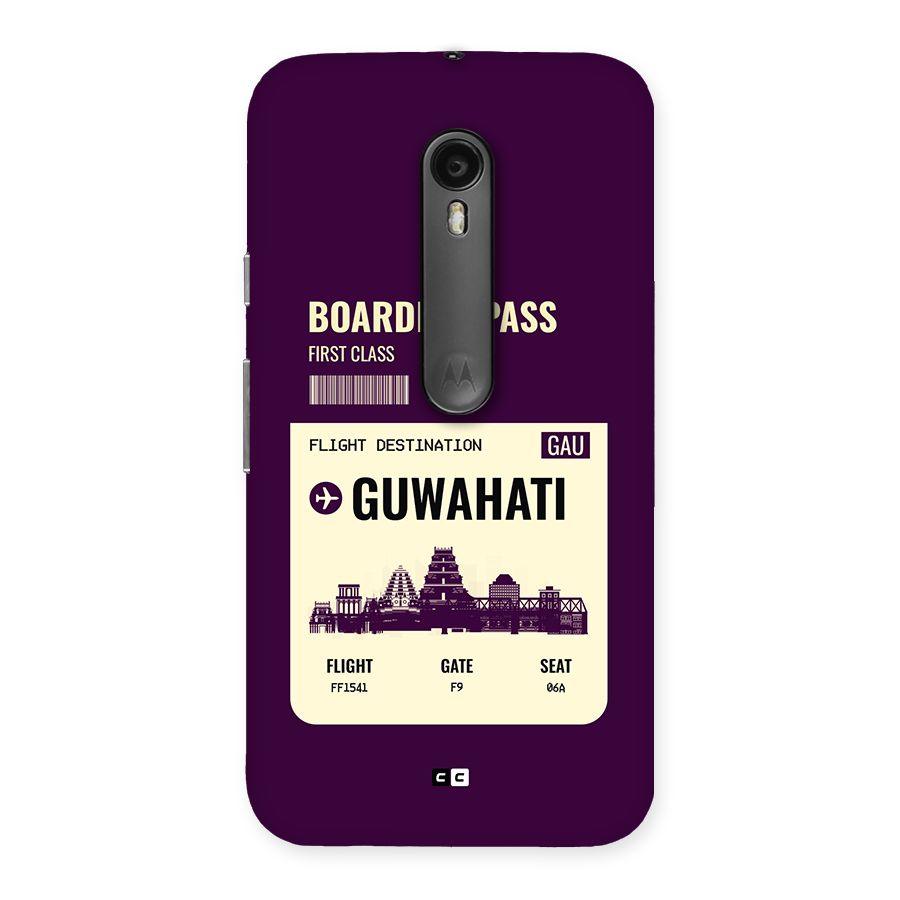 Guwahati Boarding Pass Back Case for Moto G Turbo