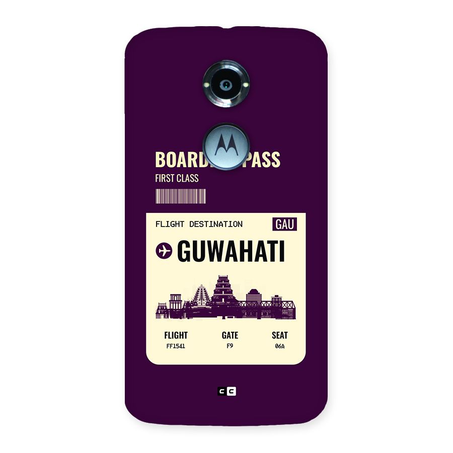 Guwahati Boarding Pass Back Case for Moto X2