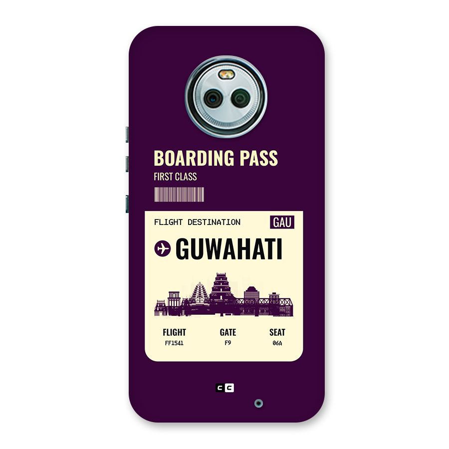 Guwahati Boarding Pass Back Case for Moto X4