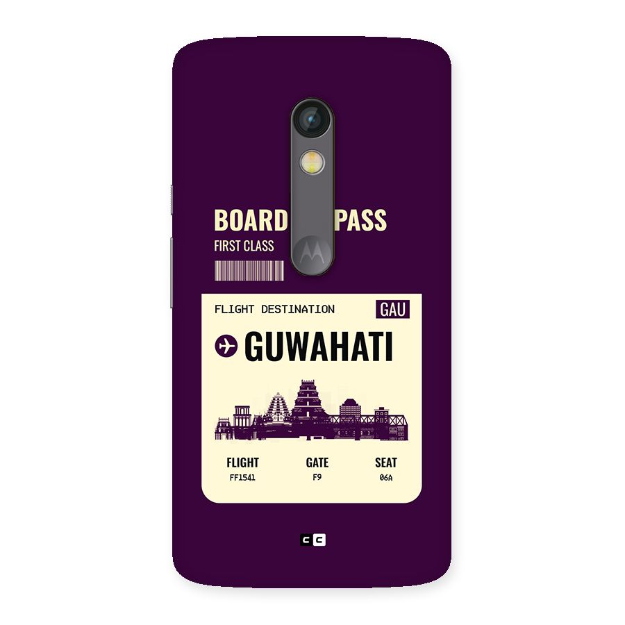 Guwahati Boarding Pass Back Case for Moto X Play