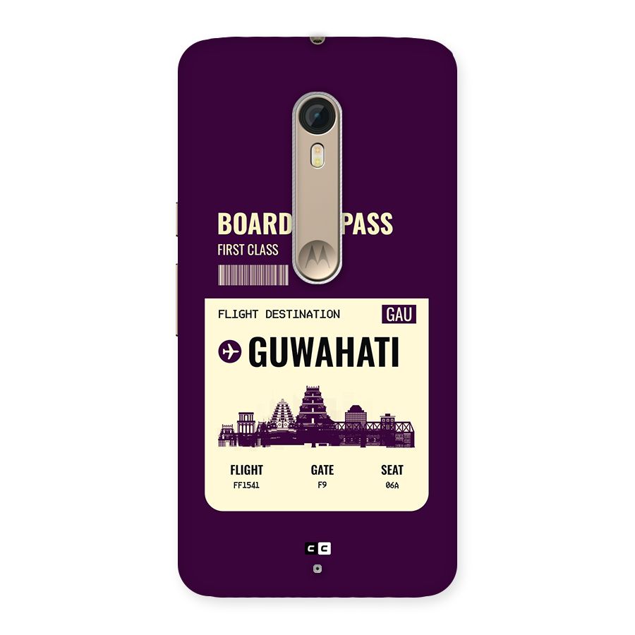 Guwahati Boarding Pass Back Case for Moto X Style