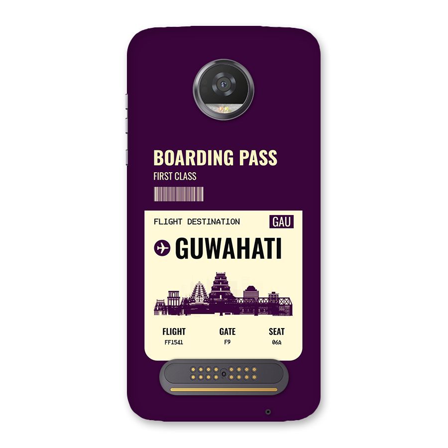 Guwahati Boarding Pass Back Case for Moto Z2 Play