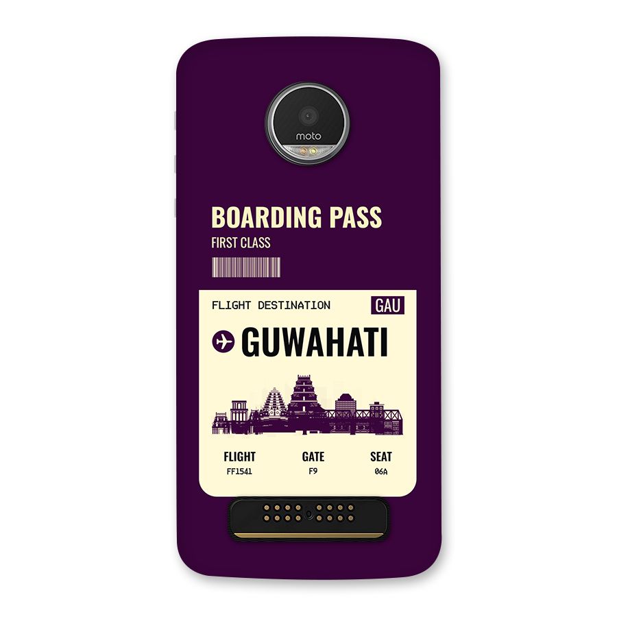Guwahati Boarding Pass Back Case for Moto Z Play