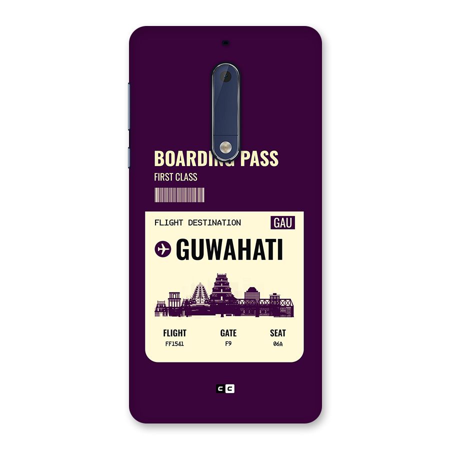 Guwahati Boarding Pass Back Case for Nokia 5