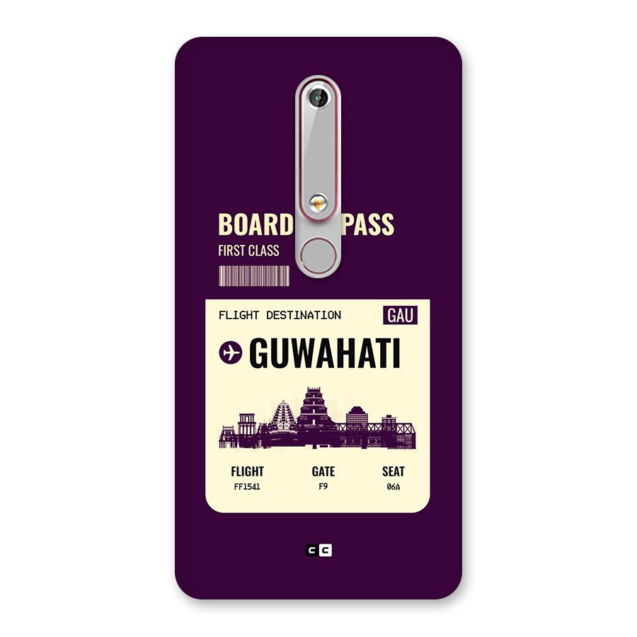 Guwahati Boarding Pass Back Case for Nokia 6.1
