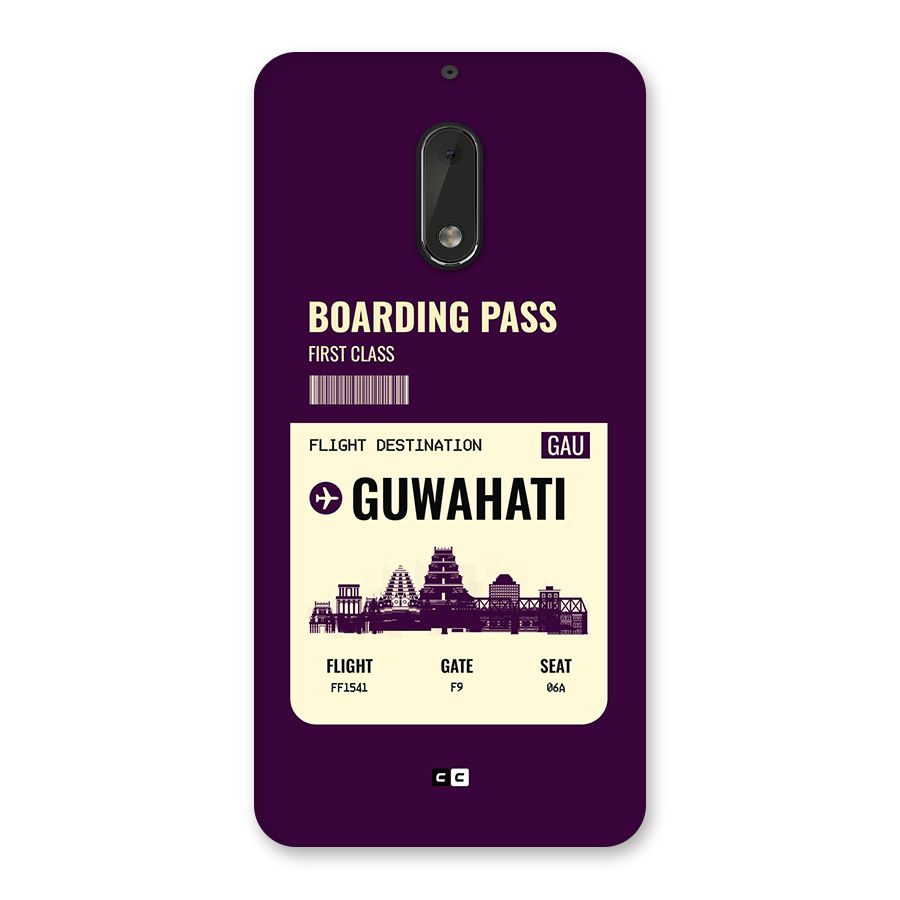Guwahati Boarding Pass Back Case for Nokia 6