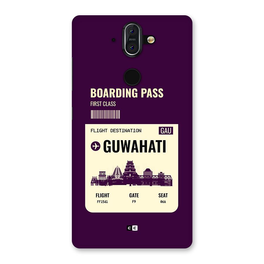 Guwahati Boarding Pass Back Case for Nokia 8 Sirocco