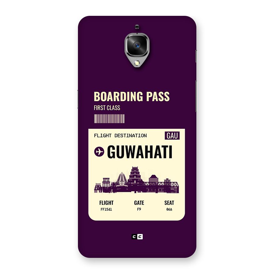 Guwahati Boarding Pass Back Case for OnePlus 3