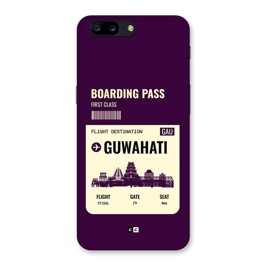 Guwahati Boarding Pass Back Case for OnePlus 5
