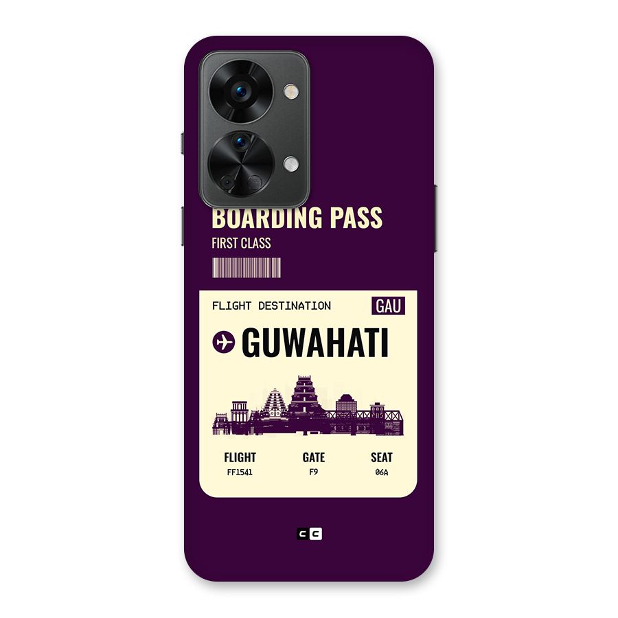 Guwahati Boarding Pass Back Case for OnePlus Nord 2T